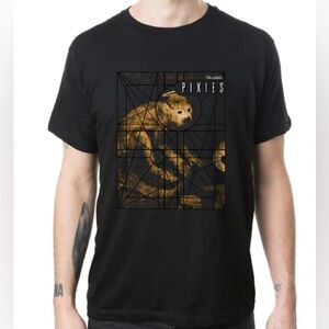 Authentic Merch Black Pixies Graphic 100% cotton Unisex T-Shirt (2023 tour)